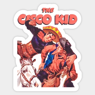 The Cisco Kid Western Cowboy Vintage Retro Comic Horse Sticker